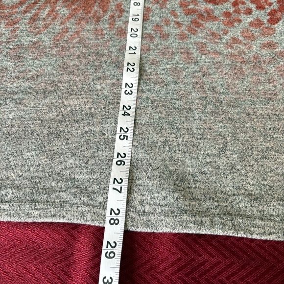 Kim Rogers Curvy Women's Animal print Orange Grey Ombré Knit Top, Plus Size 2X - Picture 9 of 9